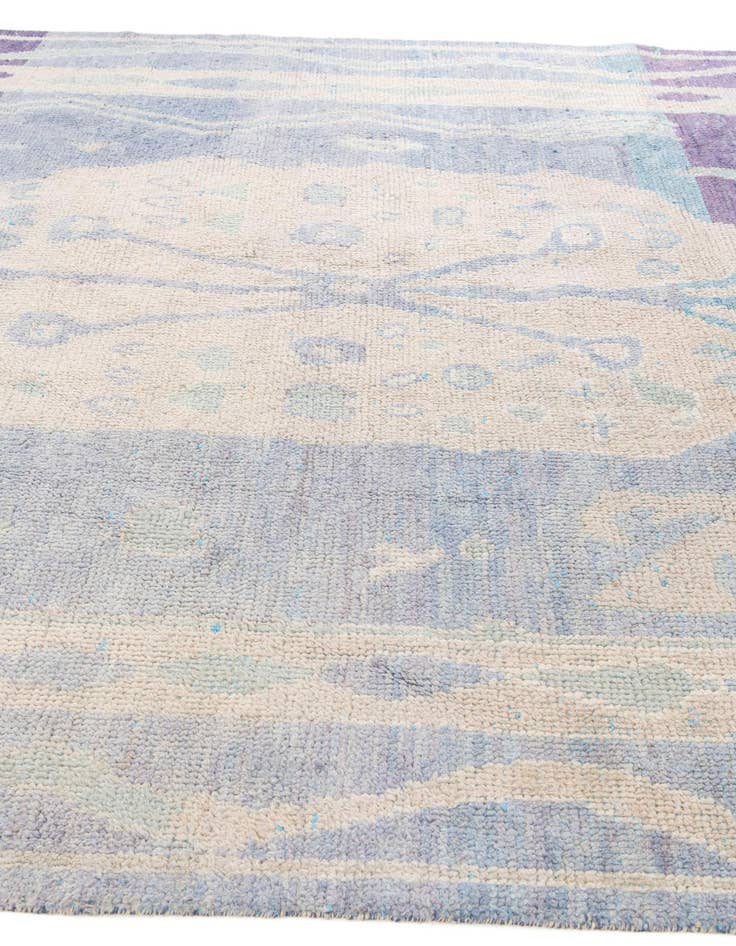 Detail image of  7' 7 x 10' 3  Hand Knotted Moroccan Wool Rug