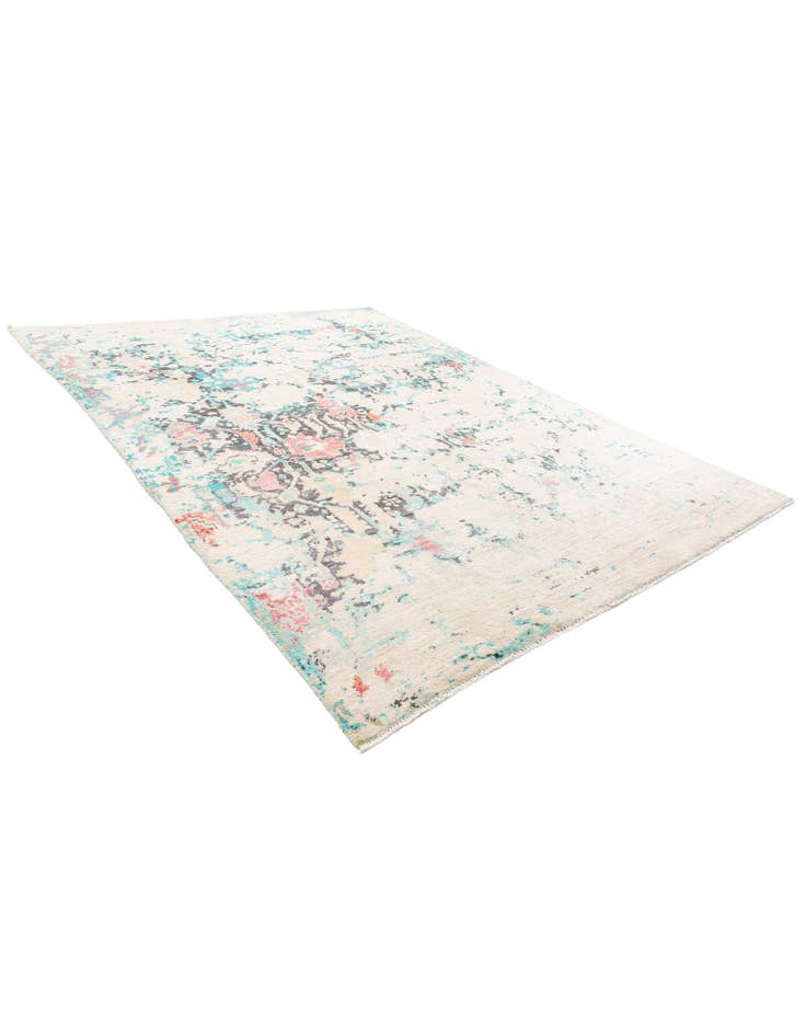 Detail image of  8' 7 x 11' 7  Hand Knotted Moroccan Wool Rug