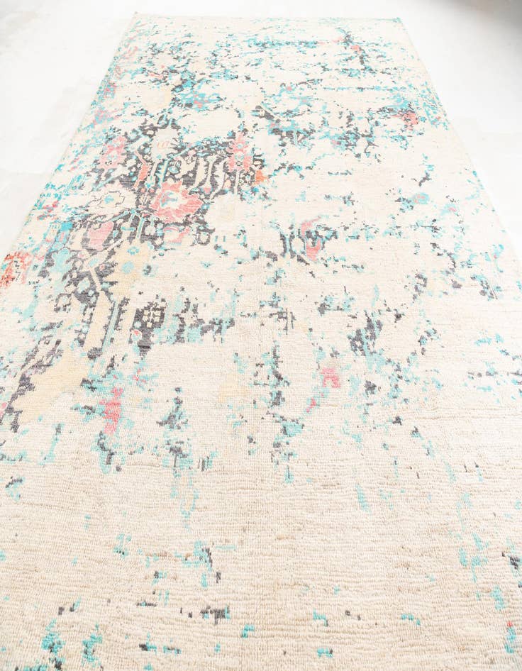 Detail image of  8' 7 x 11' 7  Hand Knotted Moroccan Wool Rug