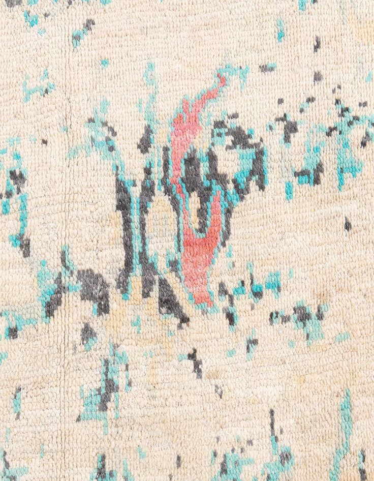 Detail image of  8' 7 x 11' 7  Hand Knotted Moroccan Wool Rug