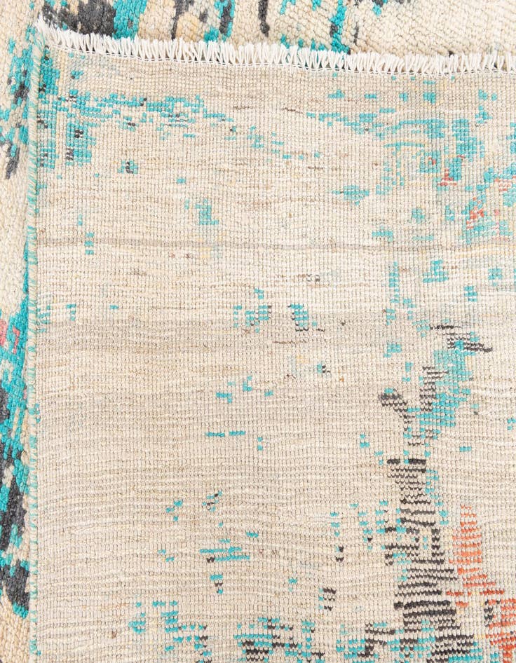 Detail image of  8' 7 x 11' 7  Hand Knotted Moroccan Wool Rug