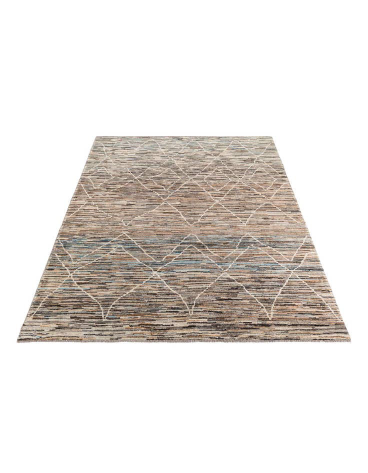 Detail image of  8' x 9' 9  Hand Knotted Moroccan Rug