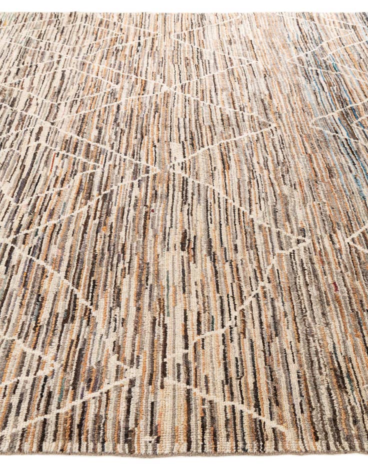 Detail image of  8' x 9' 9  Hand Knotted Moroccan Rug