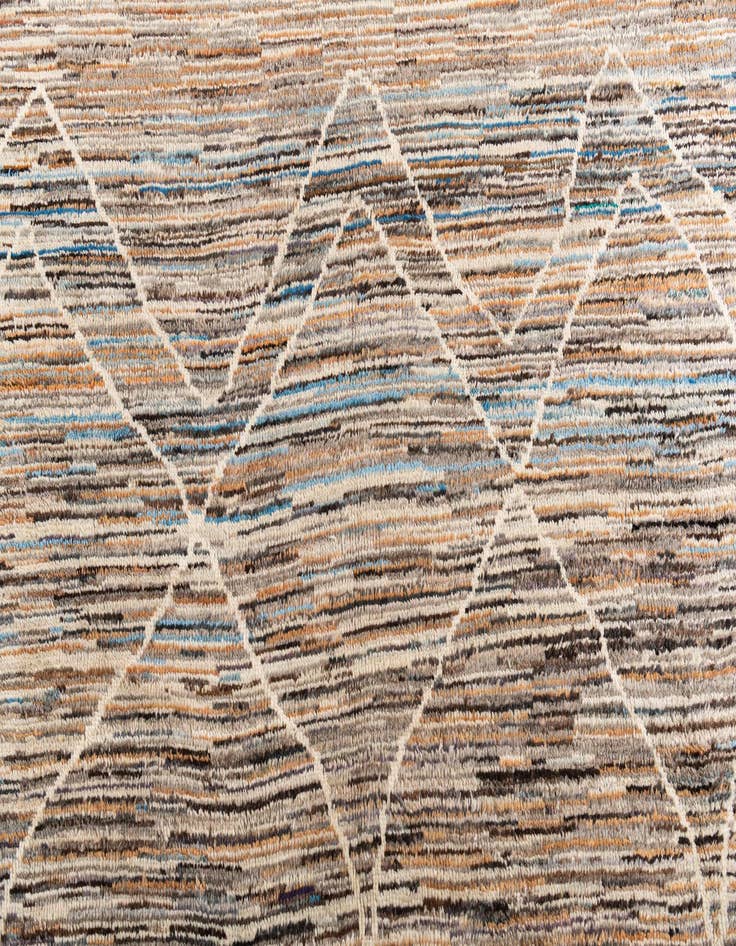 Detail image of  8' x 9' 9  Hand Knotted Moroccan Rug