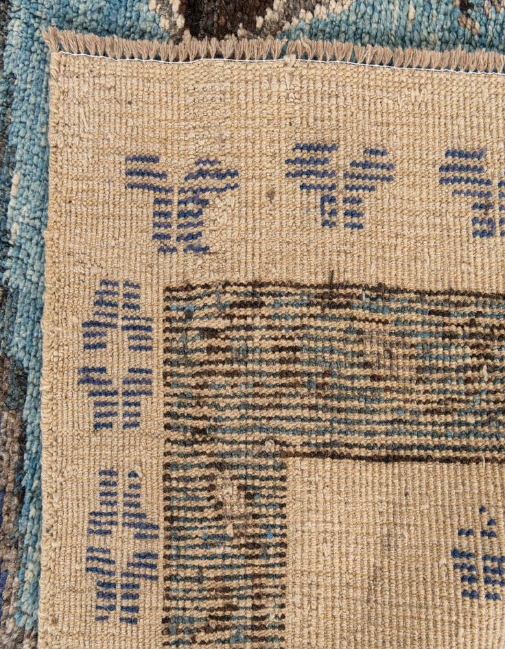 Detail image of  8' 7 x 10' 9  Hand Knotted Moroccan Wool Rug