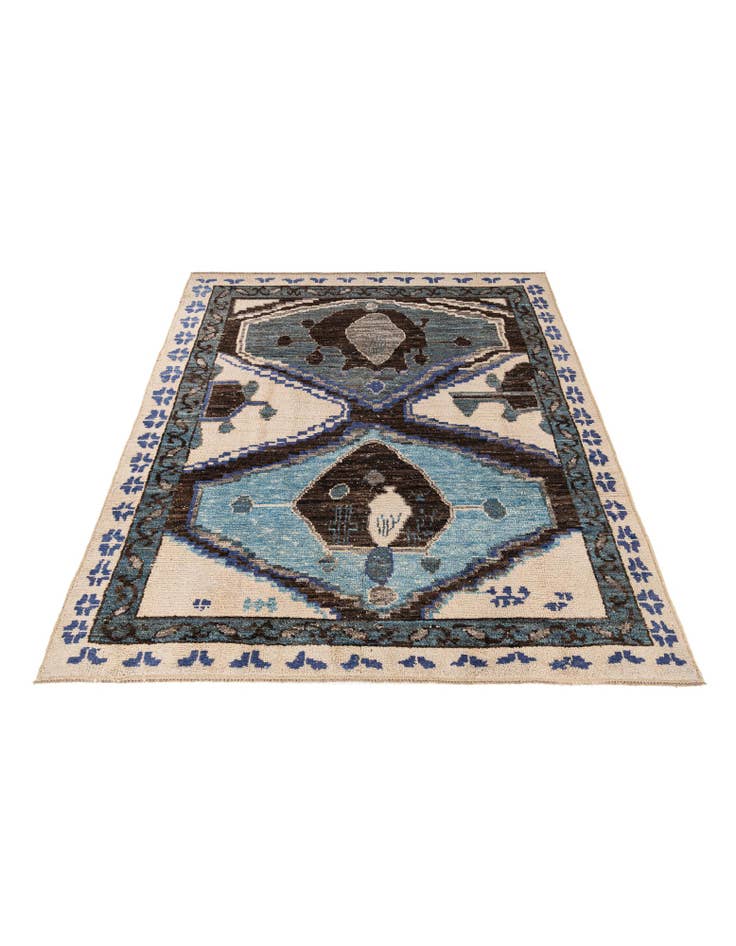 Detail image of  8' 7 x 10' 9  Hand Knotted Moroccan Wool Rug