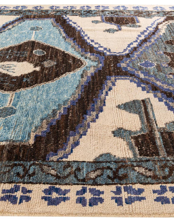 Detail image of  8' 7 x 10' 9  Hand Knotted Moroccan Wool Rug