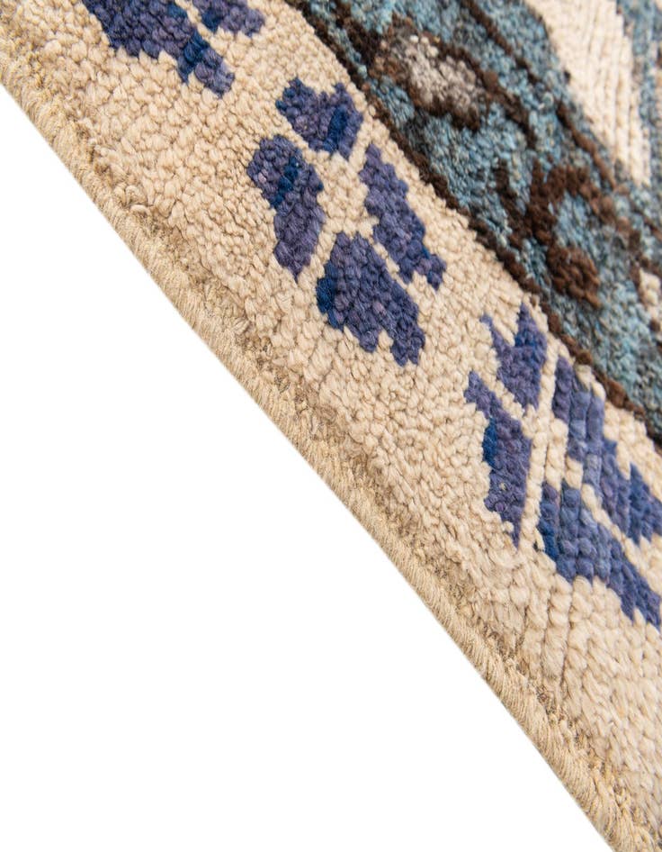 Detail image of  8' 7 x 10' 9  Hand Knotted Moroccan Wool Rug