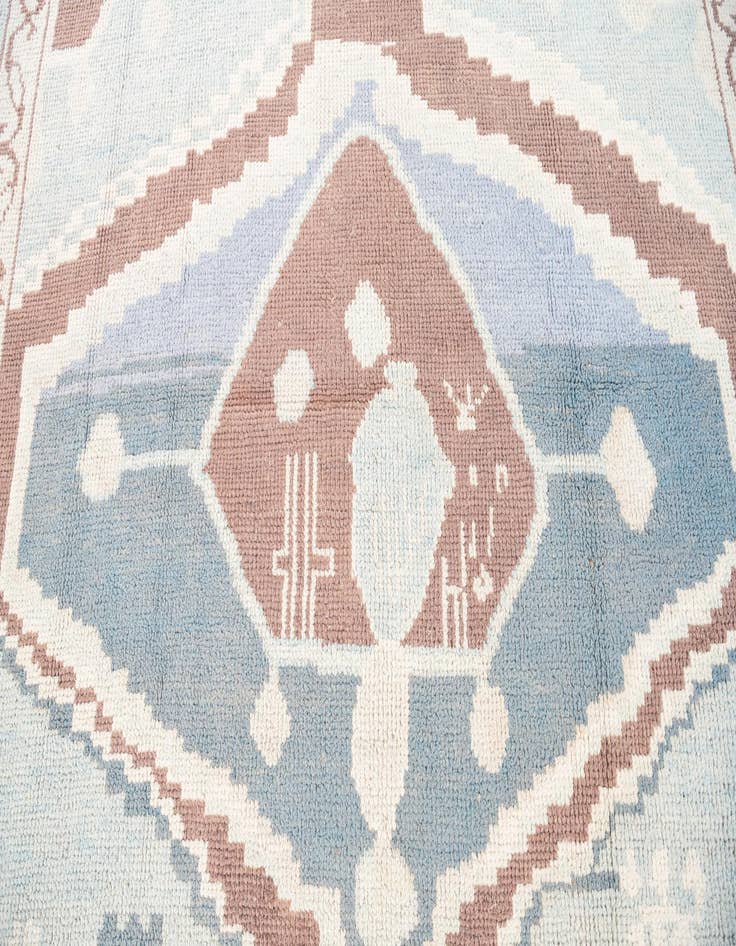 Detail image of  8' 3 x 10'  Hand Knotted Moroccan Wool Rug