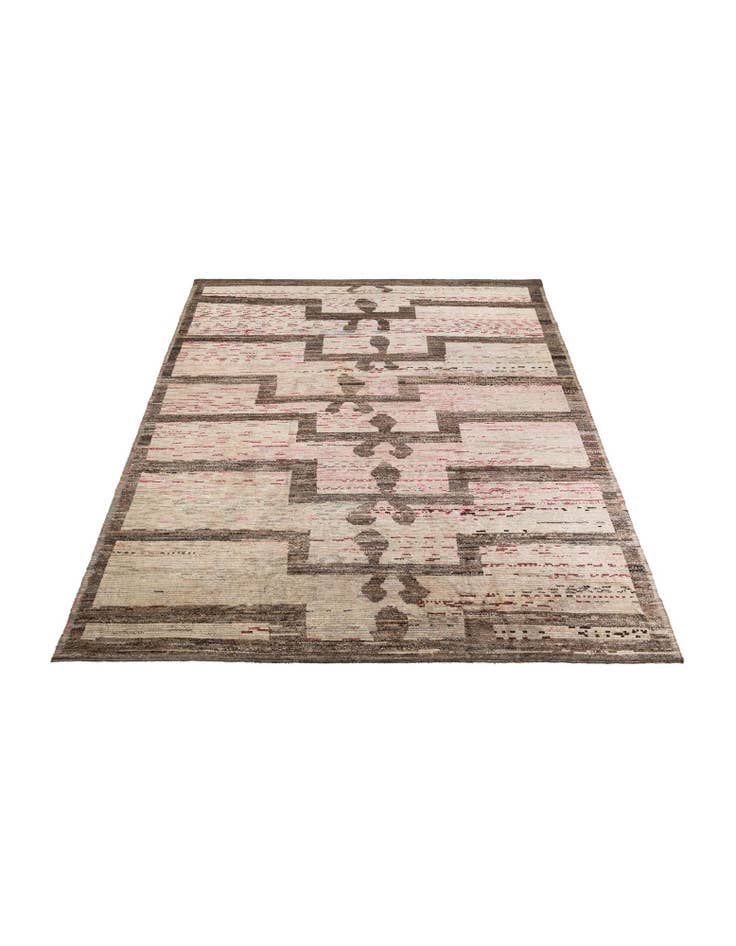 Detail image of  12' 3 x 15' 1  Hand Knotted Moroccan Wool Rug