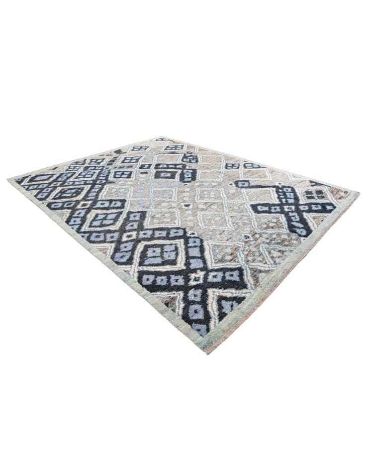 Detail image of  8' 2 x 10' 2  Hand Knotted Moroccan Wool Rug