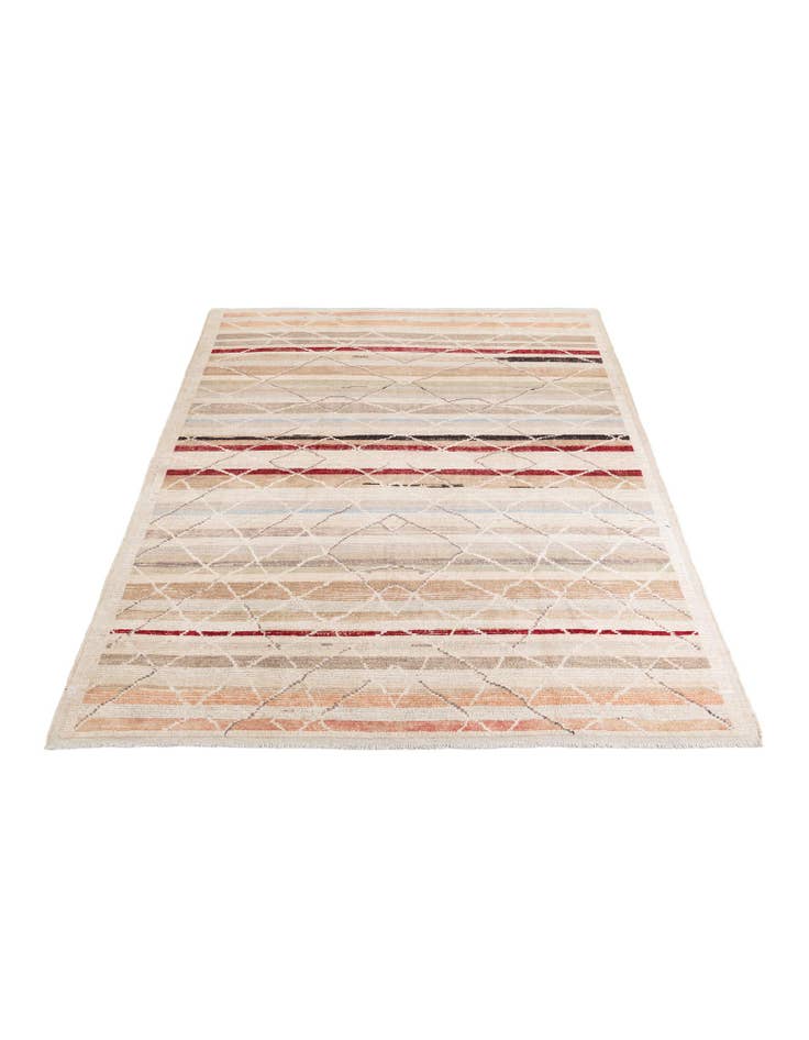 Detail image of  9' 6 x 11' 8  Hand Knotted Moroccan Wool Rug