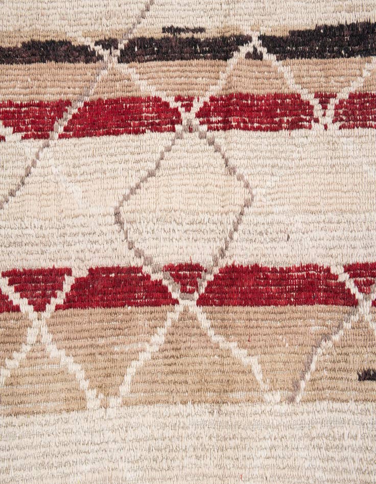 Detail image of  9' 6 x 11' 8  Hand Knotted Moroccan Wool Rug