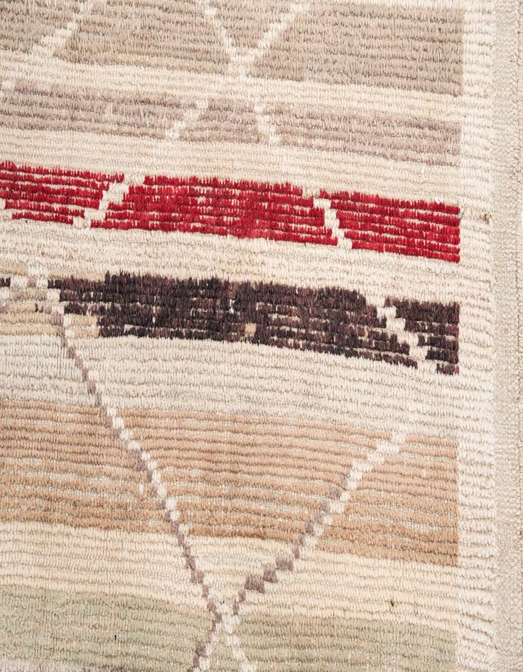Detail image of  9' 6 x 11' 8  Hand Knotted Moroccan Wool Rug