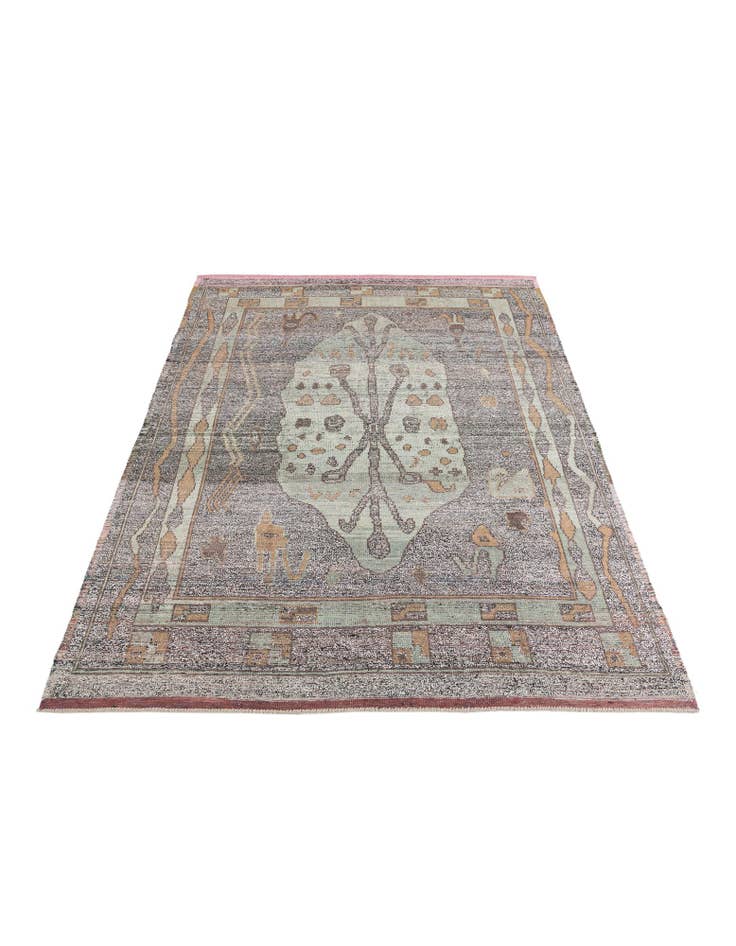 Detail image of  8' 10 x 12' 1  Hand Knotted Moroccan Wool Rug