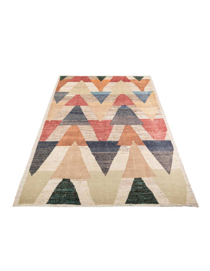 Detail image of  8' 10 x 13'  Hand Knotted Moroccan Wool Rug