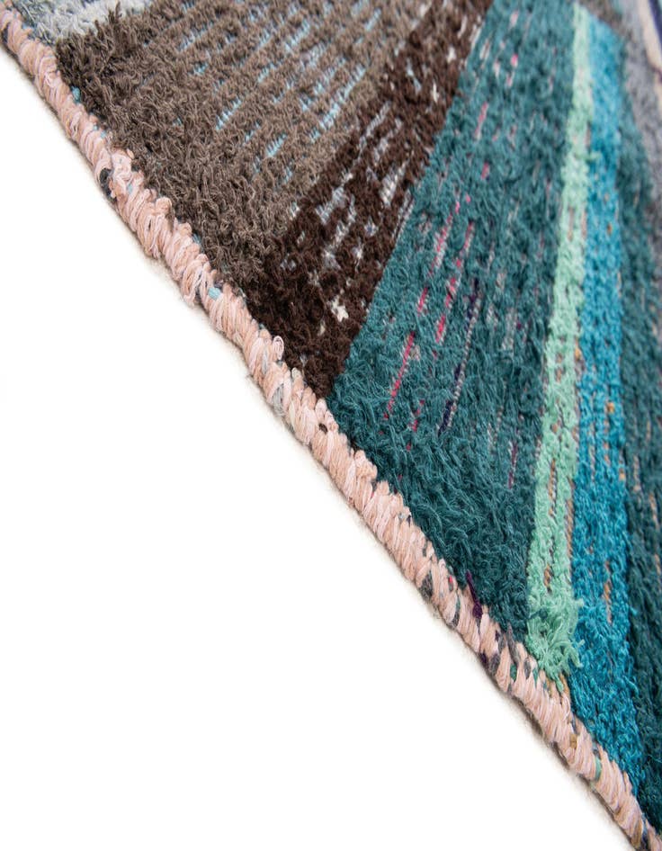 Detail image of  8' 2 x 10' 4  Hand Knotted Moroccan Wool Rug