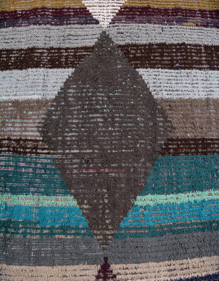 Detail image of  8' 2 x 10' 4  Hand Knotted Moroccan Wool Rug
