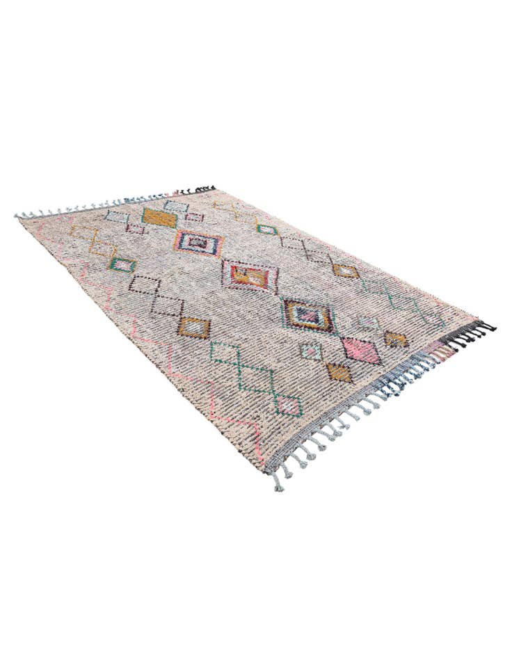 Detail image of  5' 8 x 8' 3  Hand Knotted Moroccan Wool Rug