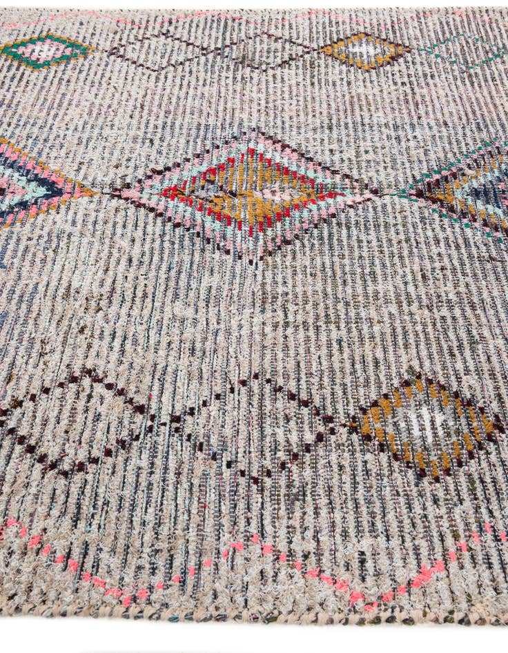 Detail image of  5' 8 x 8' 3  Hand Knotted Moroccan Wool Rug