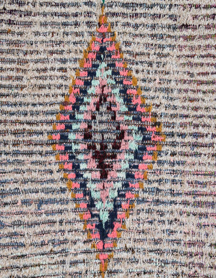 Detail image of  5' 8 x 8' 3  Hand Knotted Moroccan Wool Rug