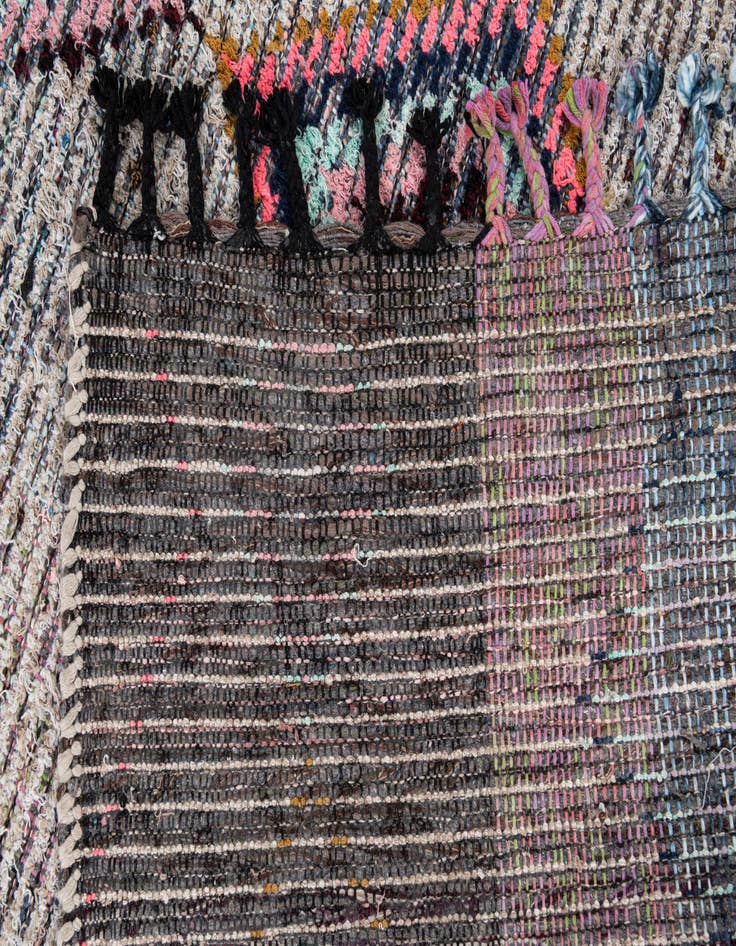 Detail image of  5' 8 x 8' 3  Hand Knotted Moroccan Wool Rug