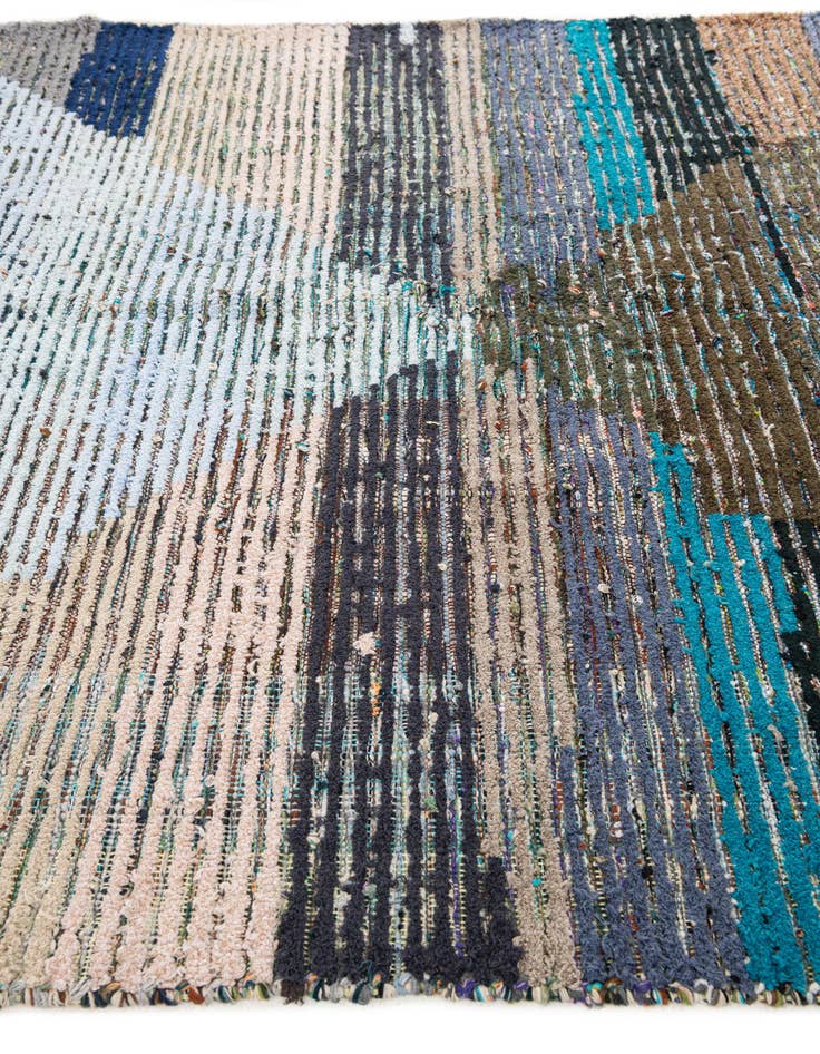 Detail image of  5' 8 x 8' 3  Hand Knotted Moroccan Wool Rug