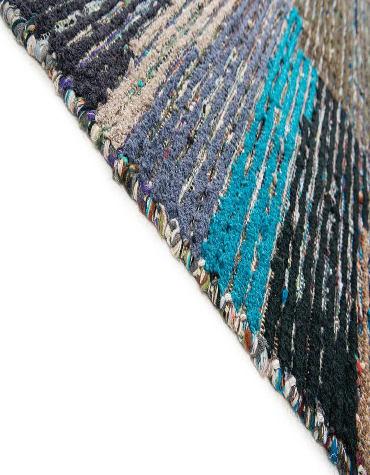Detail image of  5' 8 x 8' 3  Hand Knotted Moroccan Wool Rug