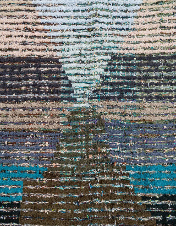 Detail image of  5' 8 x 8' 3  Hand Knotted Moroccan Wool Rug