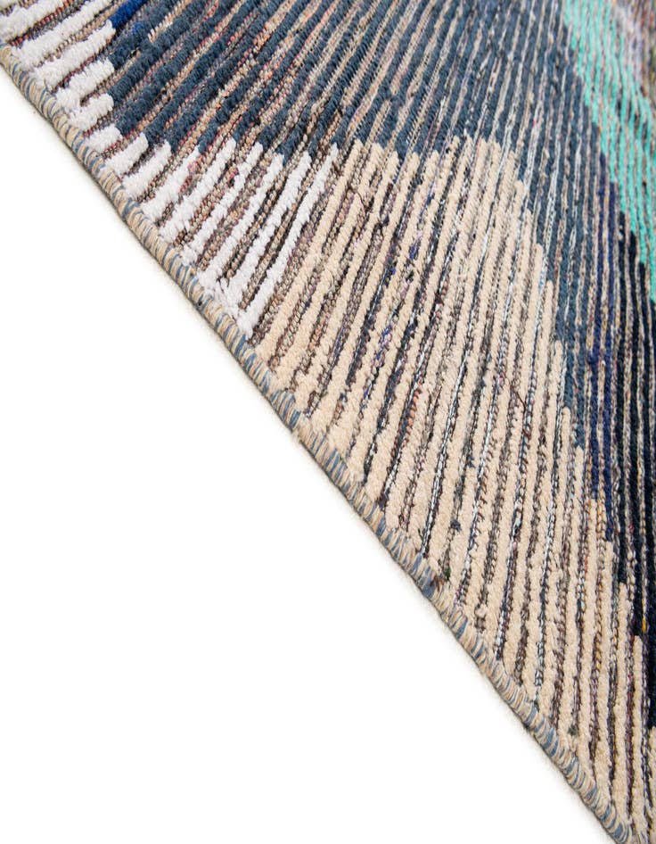 Detail image of  8' 2 x 10'  Hand Knotted Moroccan Wool Rug