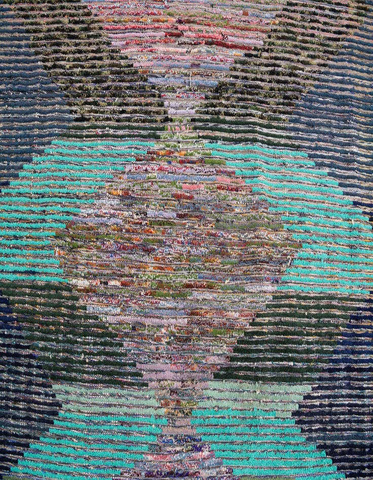 Detail image of  8' 2 x 10'  Hand Knotted Moroccan Wool Rug