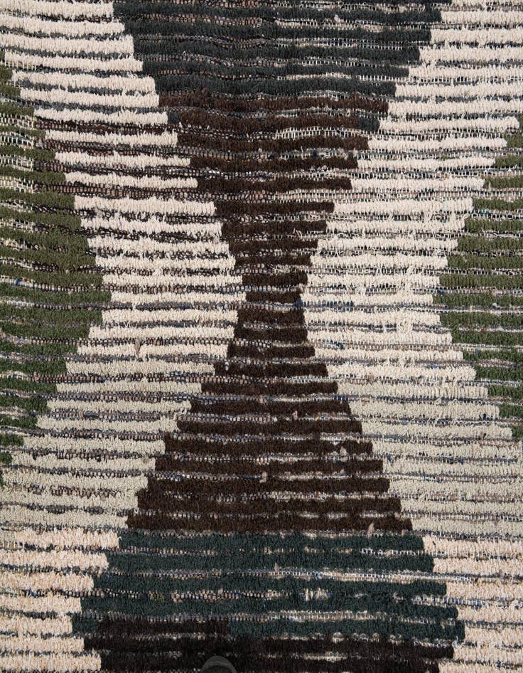 Detail image of  5' 7 x 8'  Hand Knotted Moroccan Wool Rug