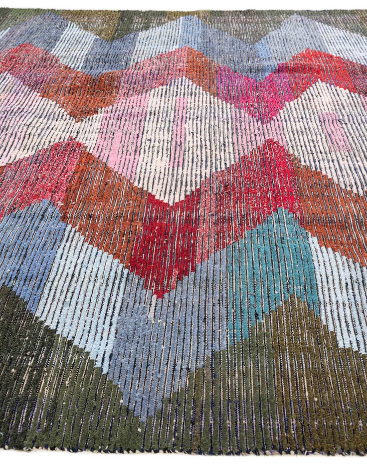 Detail image of  9' 3 x 12' 2  Hand Knotted Moroccan Wool Rug