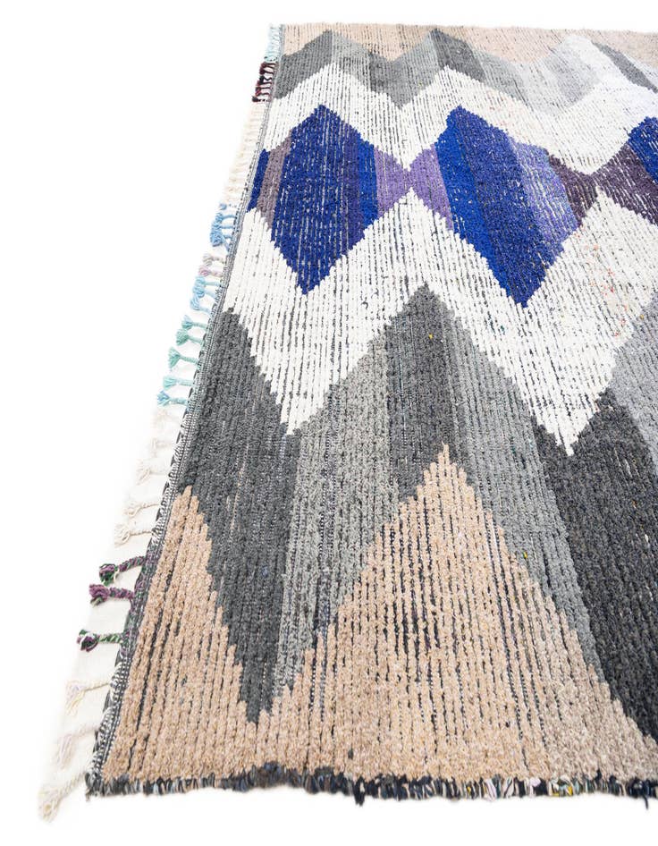 Detail image of  9' 4 x 12' 1  Hand Knotted Moroccan Wool Rug