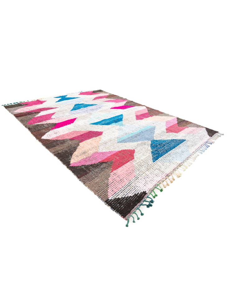 Detail image of  9' 2 x 12' 1  Hand Knotted Moroccan Wool Rug