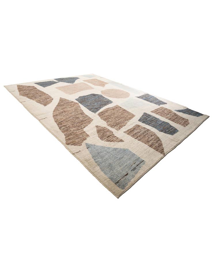 Detail image of  10' 7 x 14' 5  Hand Knotted Moroccan Wool Rug