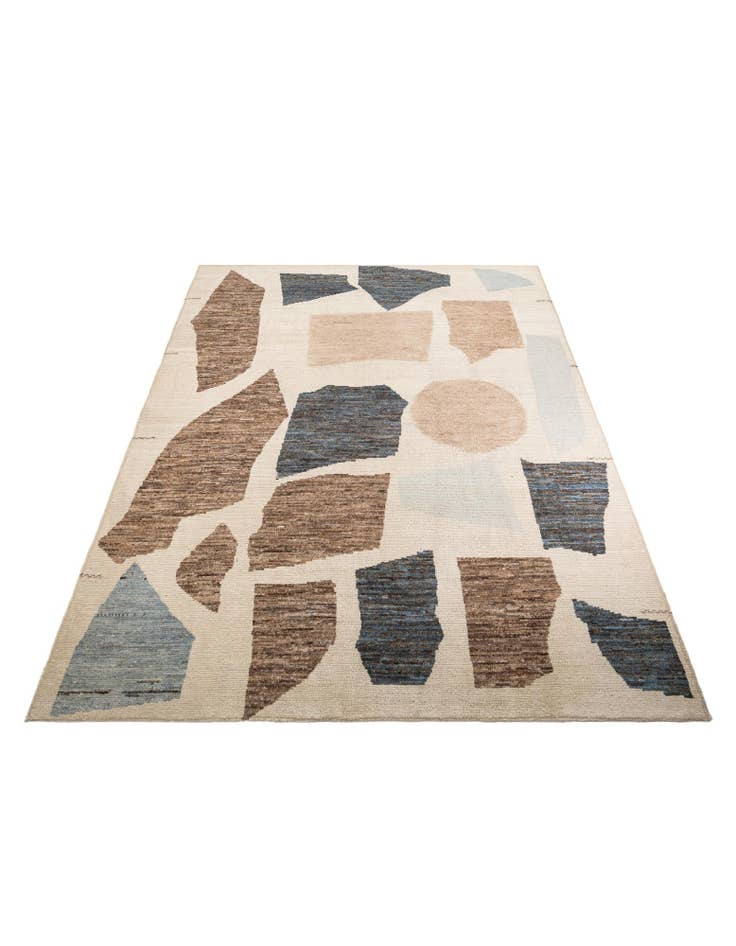 Detail image of  10' 7 x 14' 5  Hand Knotted Moroccan Wool Rug