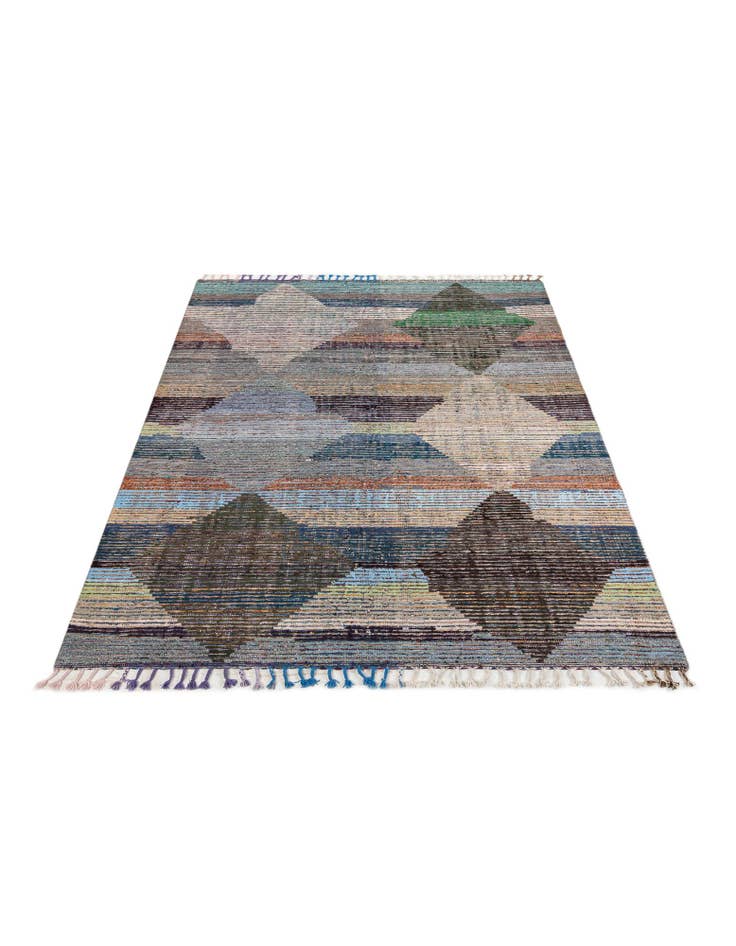 Detail image of  8' 2 x 10' 1  Hand Knotted Moroccan Wool Rug