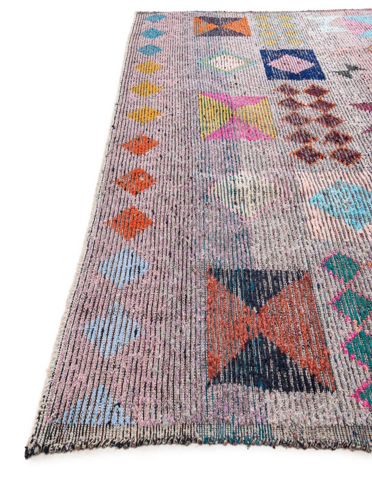 Detail image of  8' 2 x 11'  Hand Knotted Moroccan Wool Rug