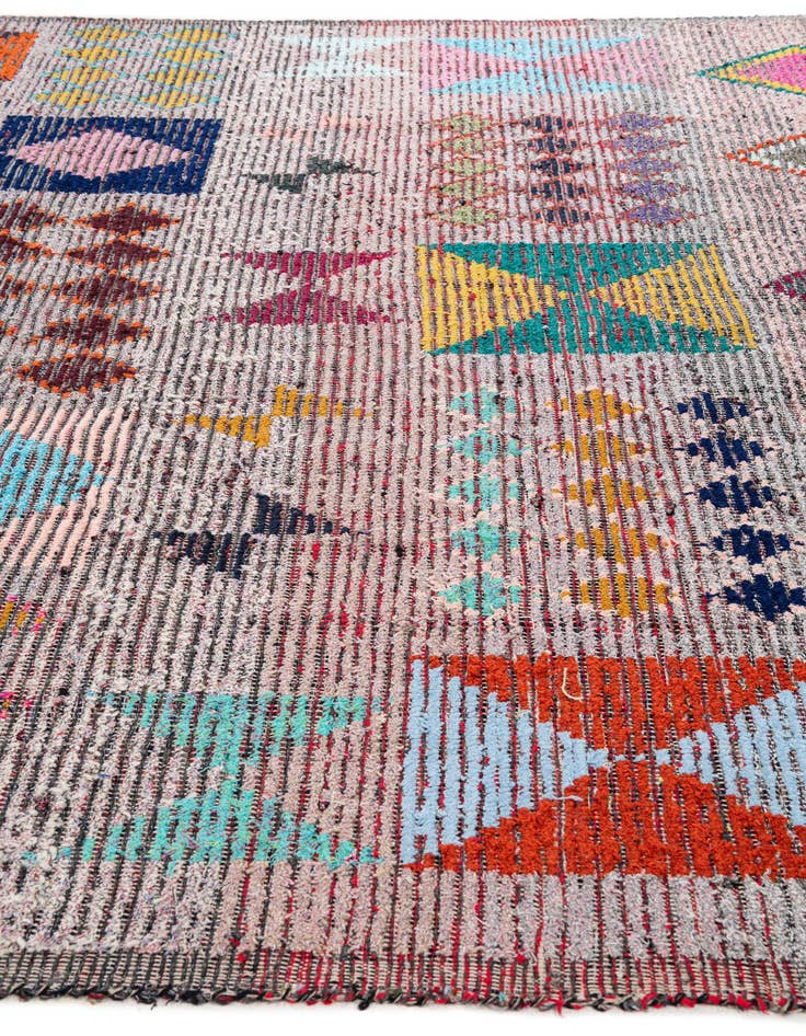 Detail image of  8' 2 x 11'  Hand Knotted Moroccan Wool Rug