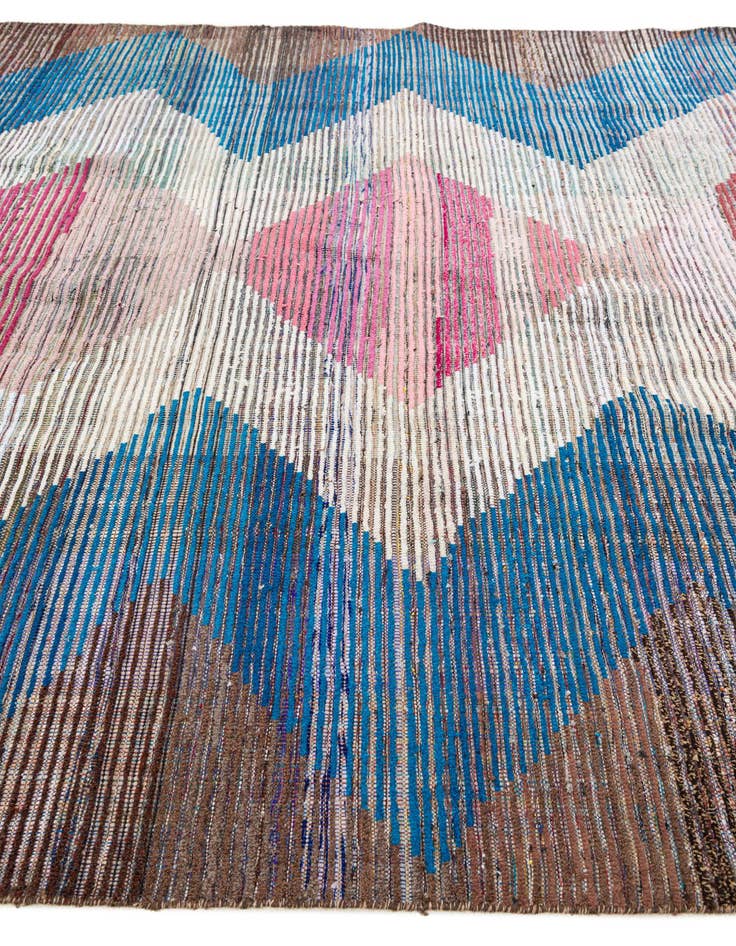 Detail image of  9' x 12' 5  Hand Knotted Moroccan Wool Rug