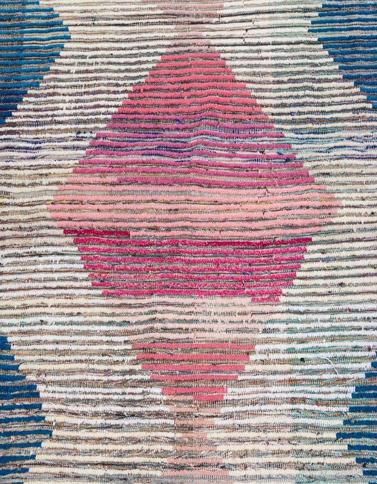 Detail image of  9' x 12' 5  Hand Knotted Moroccan Wool Rug