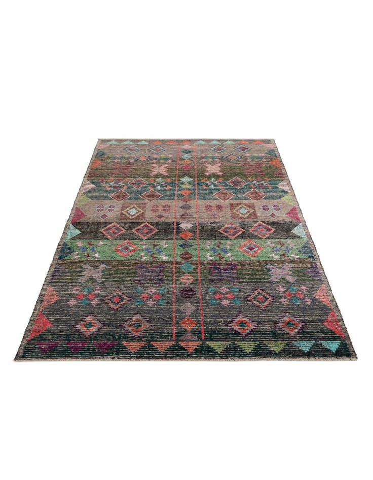 Detail image of  9' 6 x 12' 7  Hand Knotted Moroccan Wool Rug