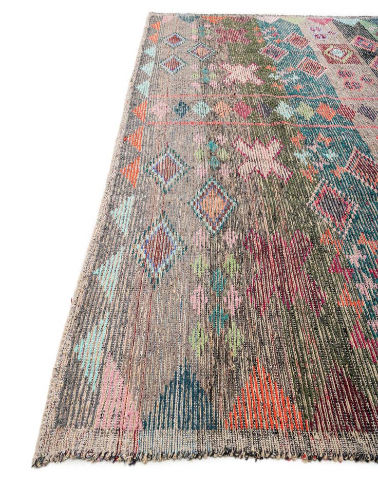 Detail image of  9' 6 x 12' 7  Hand Knotted Moroccan Wool Rug
