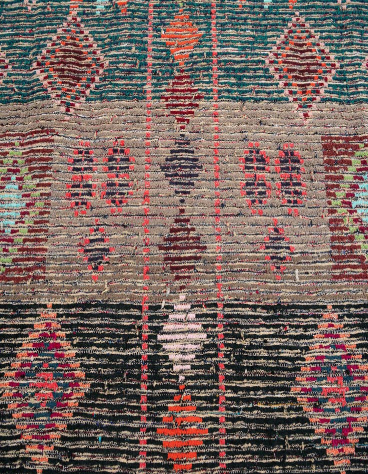 Detail image of  9' 6 x 12' 7  Hand Knotted Moroccan Wool Rug