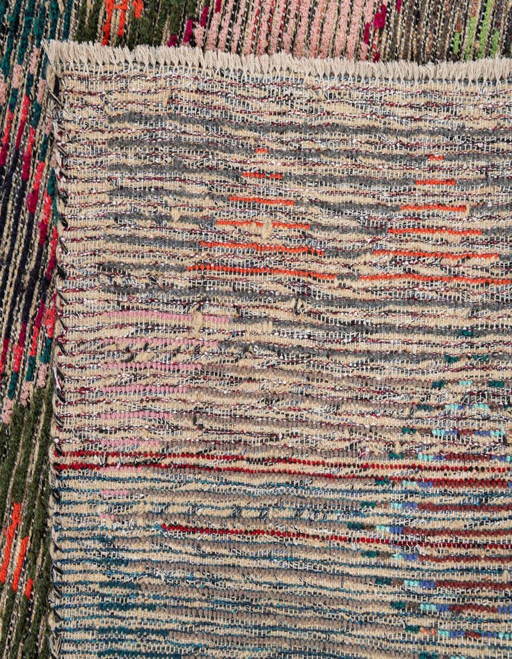 Detail image of  9' 6 x 12' 7  Hand Knotted Moroccan Wool Rug