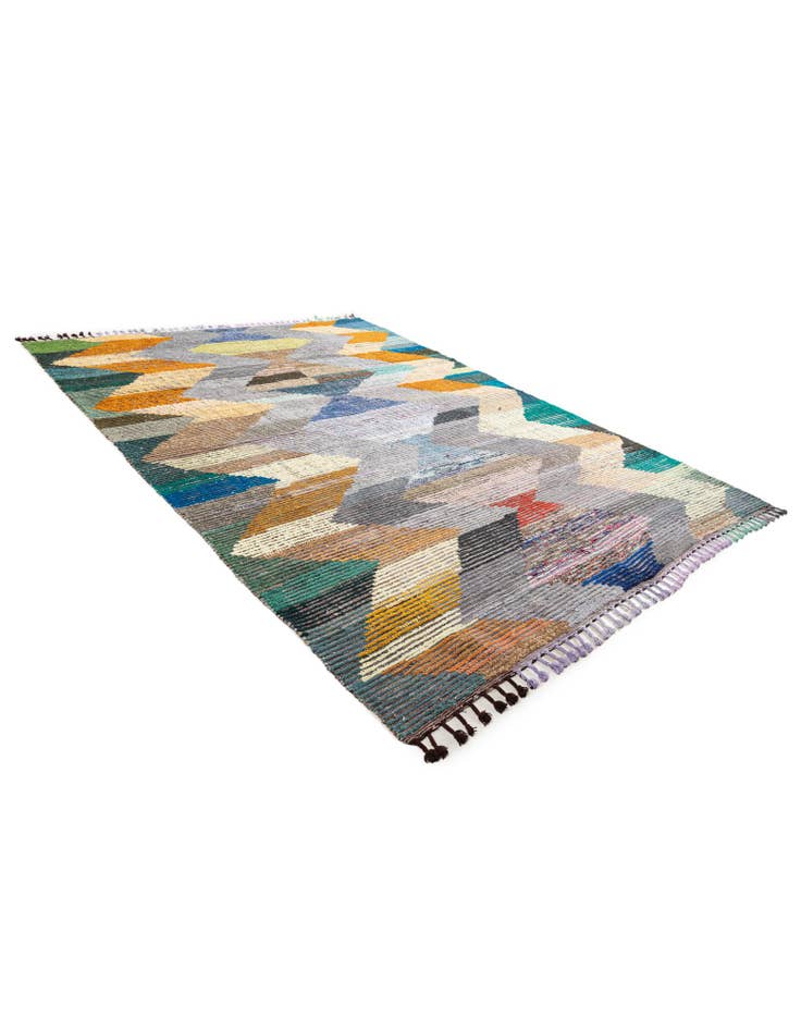 Detail image of  9' 3 x 12' 3  Hand Knotted Moroccan Wool Rug