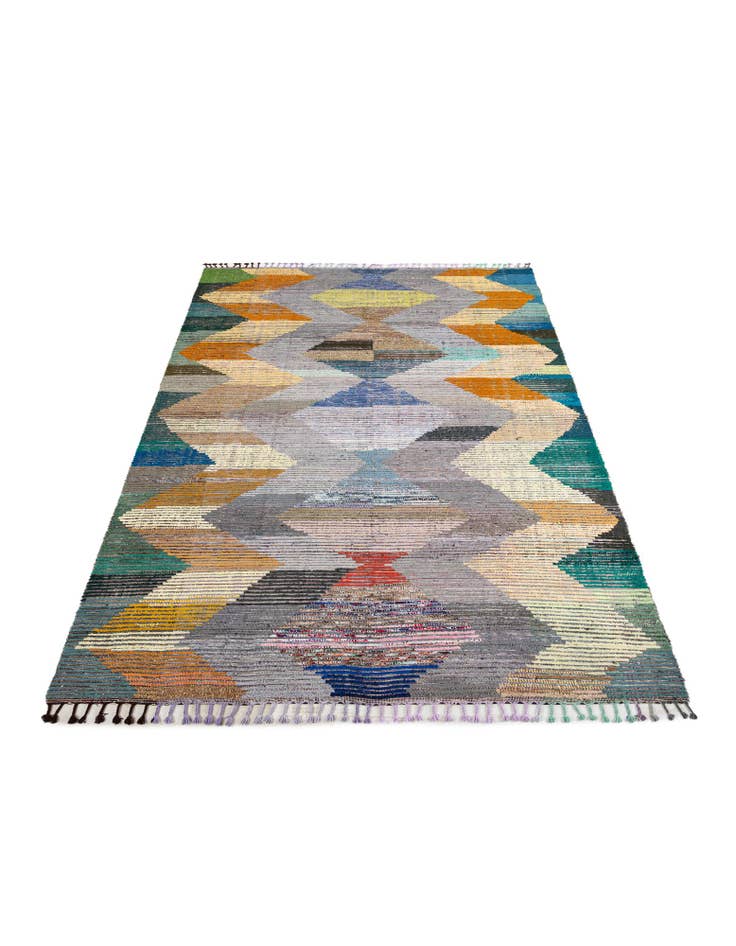 Detail image of  9' 3 x 12' 3  Hand Knotted Moroccan Wool Rug