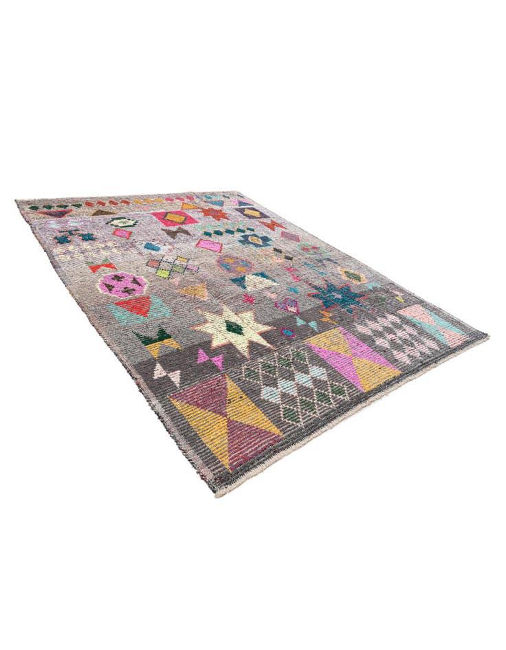 Detail image of  8' 2 x 10' 4  Hand Knotted Moroccan Wool Rug