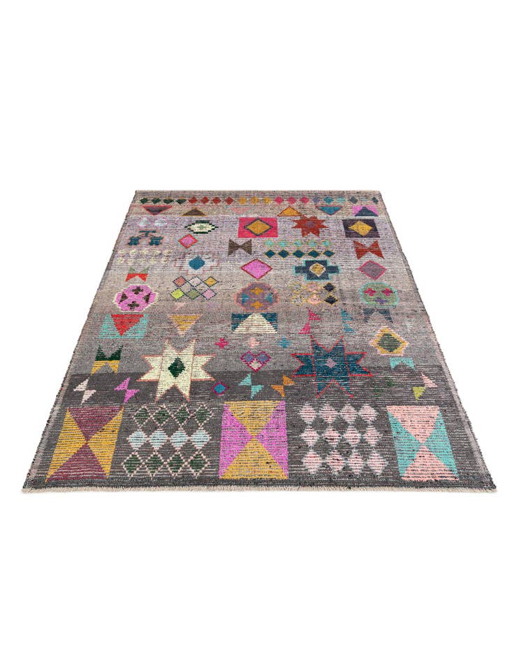 Detail image of  8' 2 x 10' 4  Hand Knotted Moroccan Wool Rug